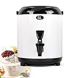 Dispensador Bebidas y zumos, dispensador Bebidas con Leche y té, dispensador Bebidas frías y Calientes Gran Capacidad, Cubo portátil para zumos con Aislamiento térmico y conservación frío.