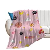Sai.lor Moon Luna Cat Blanket Super Soft Plush Throw Blanket 40'*50' （100 * 130cm） Cozy Fuzzy Bed Blankets Microfiber Flannel Blankets for Couch, Bed, Sofa-40'*50' （100 * 130cm）