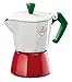 Tescoma Paloma Tricolore zaparzacz do kawy, aluminium, biały/zielony/czerwony, 12,2 x 7,2 x 12,9 cm