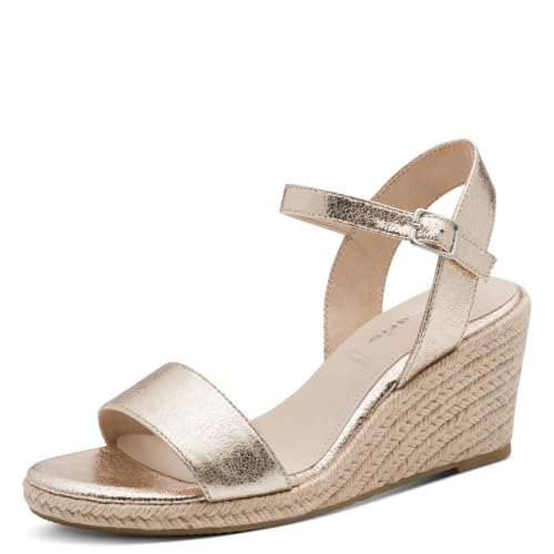 Tamaris sandale femme à talon compensé métallique 39 EU