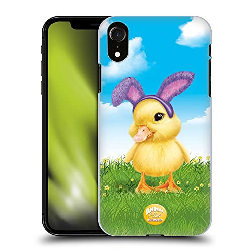 Coque iPhone XR contre les rayures motif Canetons de Pâques rigide