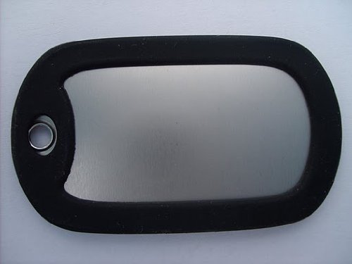 Army Dog Tags 5 x Farbigen Gummi-Schalldämpfer für Militärische Erkennungsmarken (schwarz)
