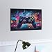 Imagen de Rompecabezas para Adultos300 PCS Vibrant Gaming Controller Artwork -6 Rompecabezas De Juguete para Decoración De Pared Difícil Oferta Difícil como Regalo para Toda La Familia 300 PCS