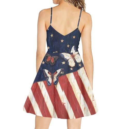 Image of Coloranimal Women's Summer Sleeveless Casual Swing Dresses with Loose Fit Beach Sundress
