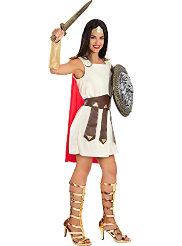 Funidelia | Disfraz de gladiadora para mujer Roma, Centurión, Culturas & Tradiciones   Disfraz para adultos y divertidos accesorios para Fiestas, Carnaval y Halloween   Talla L   XL   Marrón