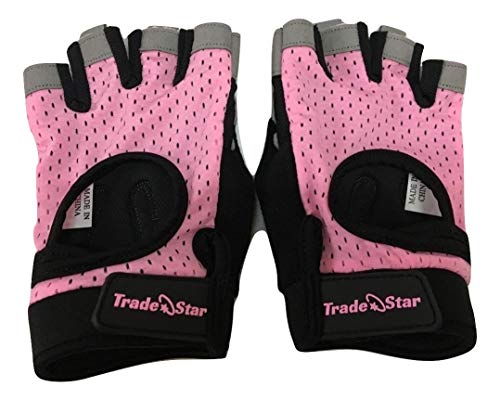 TradeStar IE Unisex Fitness Gloves (Pink, Small)
