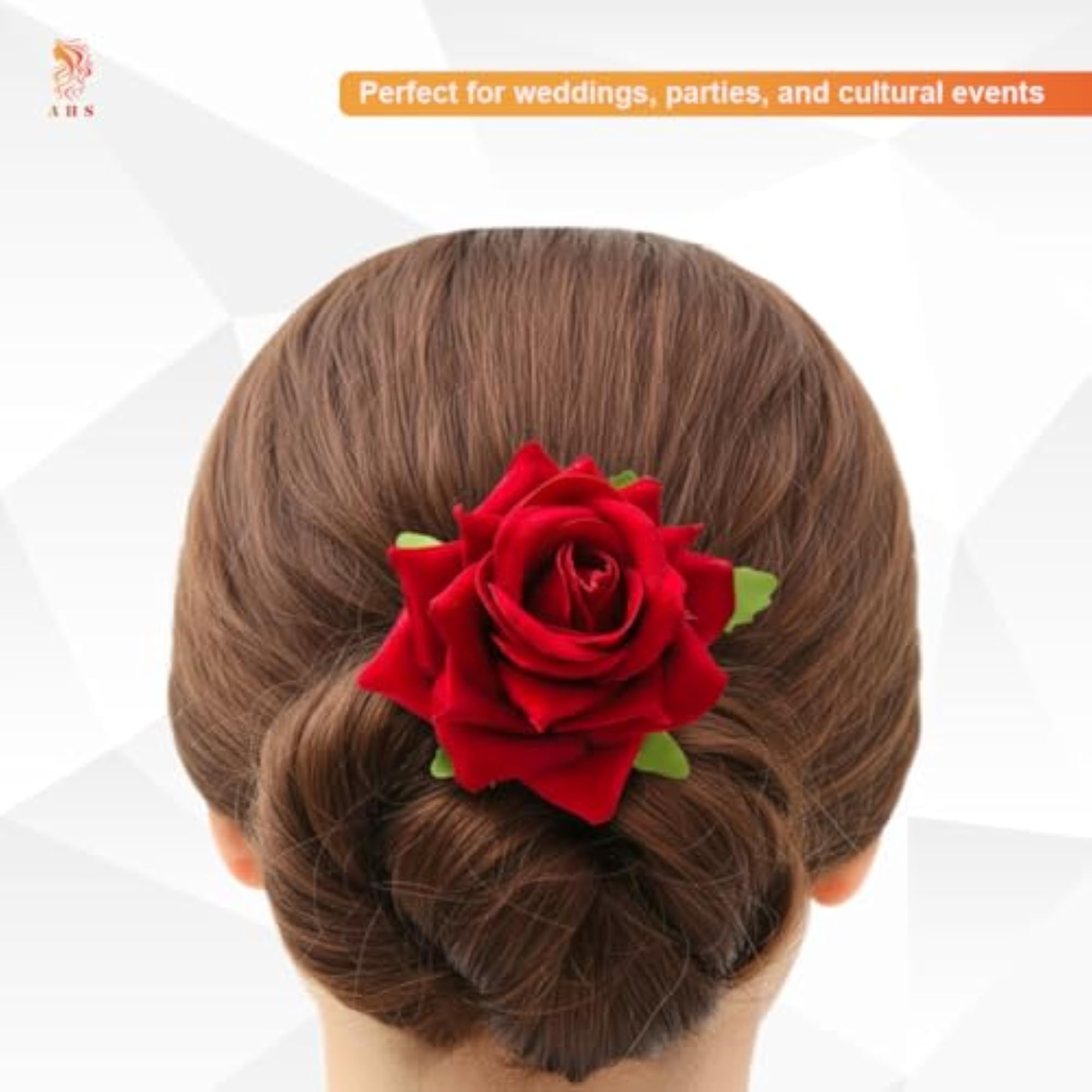Baal Choti Hair Extension Combo with Rose Clips