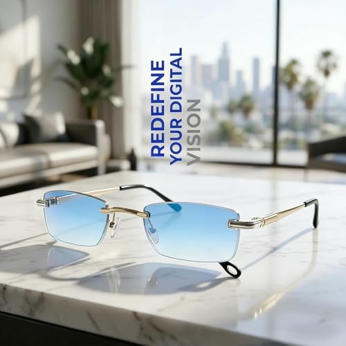 2026 New Clarity Blue Glasses Self Adjusting, Auto Focus Glasses Self Adjusting, Self Adjustings Glassess Far and Near (Intelligent zoom)