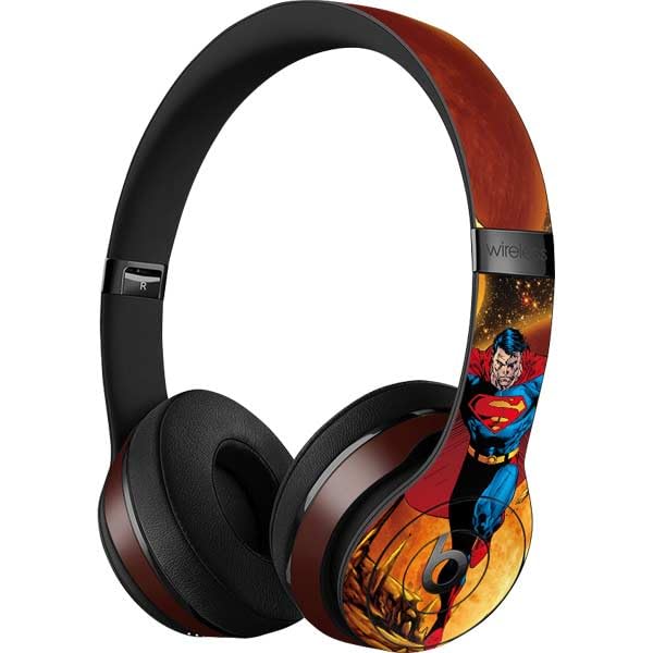Skinit Decal Audio Skin Compatible with Beats Solo 3 Wireless - Officially Licensed DC Comics Superman Action Pose Art by Jim Lee Design