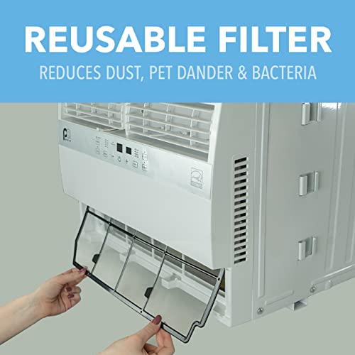 Perfectaire 12,000 Btu 115-Volt Flat Panel Energy Star Window Air Conditioner, Full-Function Remote, Installation Kit, 550 Sq. Ft. #TOP4