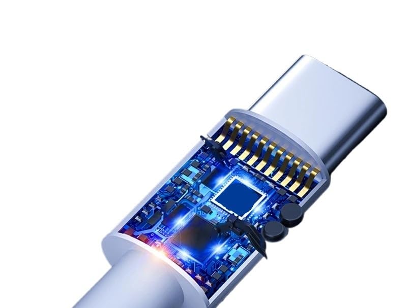 Cavo USB tipo C a USB C 100W/5A PD ricarica rapida*/ing cha/* rger cavo (60 W bianco, 1 m)