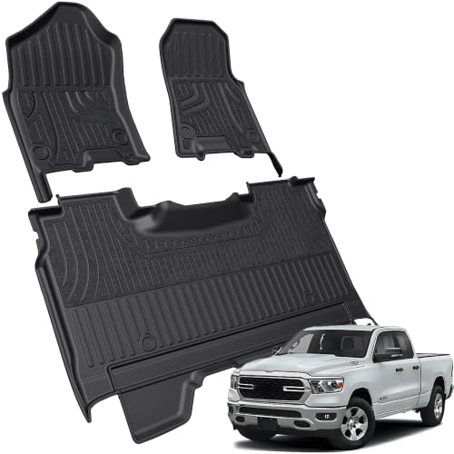 Image of Floor Mats for 2019-2024 Dodge Ram 1500 Crew Cab New Body