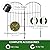Goovilla Garden Fence, Total 20ft(L) x 24in(H) Garden Fencing Animal Barrier, 19 Pcs Rustproof Metal Fence Panels, Black No Dig Fence, Decorative Garden Fences and Borders for Dogs, Flower Bed, Patio