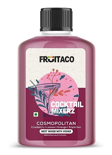 Image of Fruitaco Cosmopolitan Cocktail Mixers - Finely Crafted Non-Alcoholic 300ml (Pack of 4)