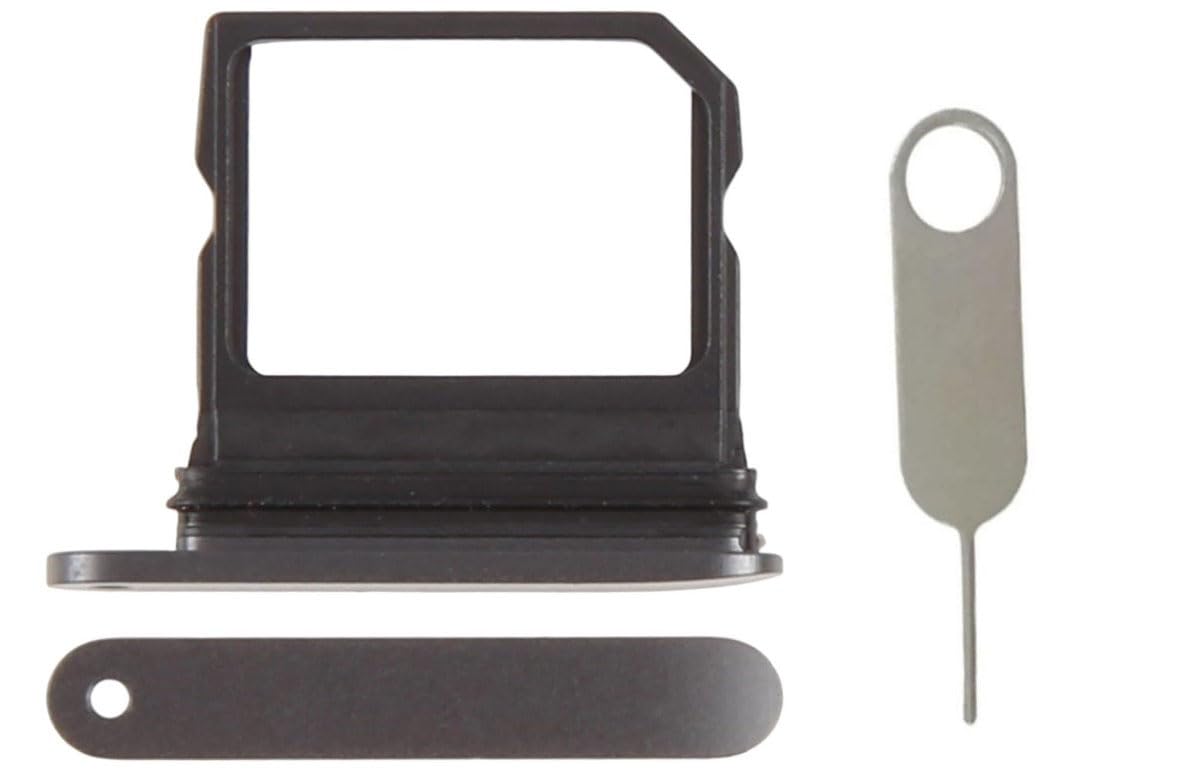 Slimall Pixel 10 Sim Card Tray Holder Slot Replacement for Google Pixel 10 + Open Sim Eject Pin (Black)