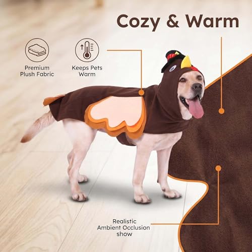Disfraz de Pavo para Perro 4XL miniatura 6