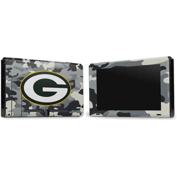 Skinit Decal Gaming Skin Compatible with Nintendo Switch Bundle - Officially Licensed NFL Green Bay Packers Camo Design