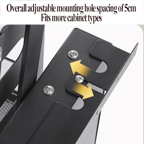 Double-Layer Pull-Out Shelving Unit, Kitchen Storage Solution with Lift-Up Basket, 25.98in Spice Rack Organizer for Home Cabinet and Bar, Space-Saving Design