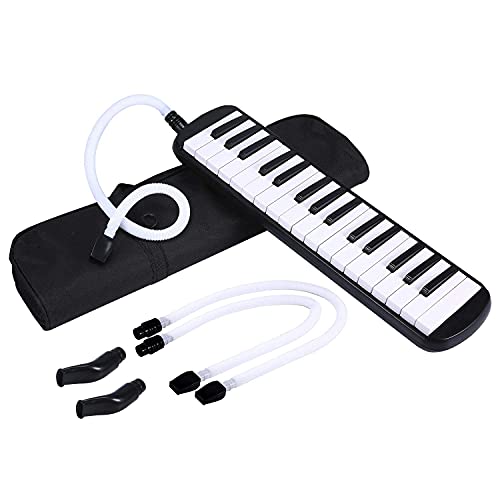 Asmuse Mélodica 32 Touches Clavier de Style Piano Instrument Musical Organ ou Accordéon avec 4 embouchures(2 extensibles… - Les Beatles, Paul McCartney, John Lennon, RIngo Starr, George Harrison Asmuse Mélodica 32 Touches Clavier de Style Piano Instrument Musical Organ ou Accordéon avec 4 embouchures(2 extensibles… – Image 3