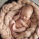 Neugeborene Fotografie Requisiten Decken,Neugeborenes Fotoshooting Decke Newborn Fotoshooting Wrap, Decke DIY Neugeborenen Baby Fotografie Matte Baby Foto Props Für Baby 0-12 Monate,Rosa