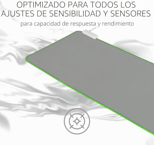Miniatura 5 de Razer Goliathus Extended Chroma - Alfombrilla de ratón (compatible con Synapse 3, base de goma antideslizante, sujeción de cables, 255 x 355 x 3 mm) Mercury