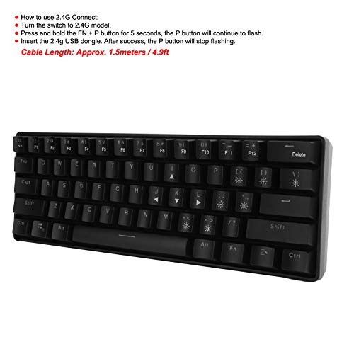 Teclado Gamer YK600 Mecánico RGB Cableado 2.4G miniatura 4