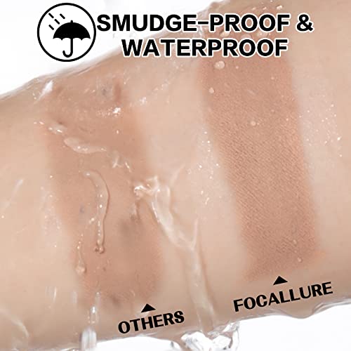 Focallure 2Pcs No Crease Eyeshadow Stick,Shimmer And Matte Cream Eyeshadow Pencil Crayon,Long Lasting Waterproof Eye Brightener Stick With Blending Brush,Lazy Afternoon #TOP5