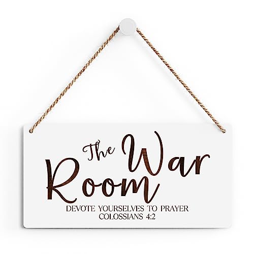 Rustic War Room Decor Christian Decor Bible Verse Wooden Wall Sign