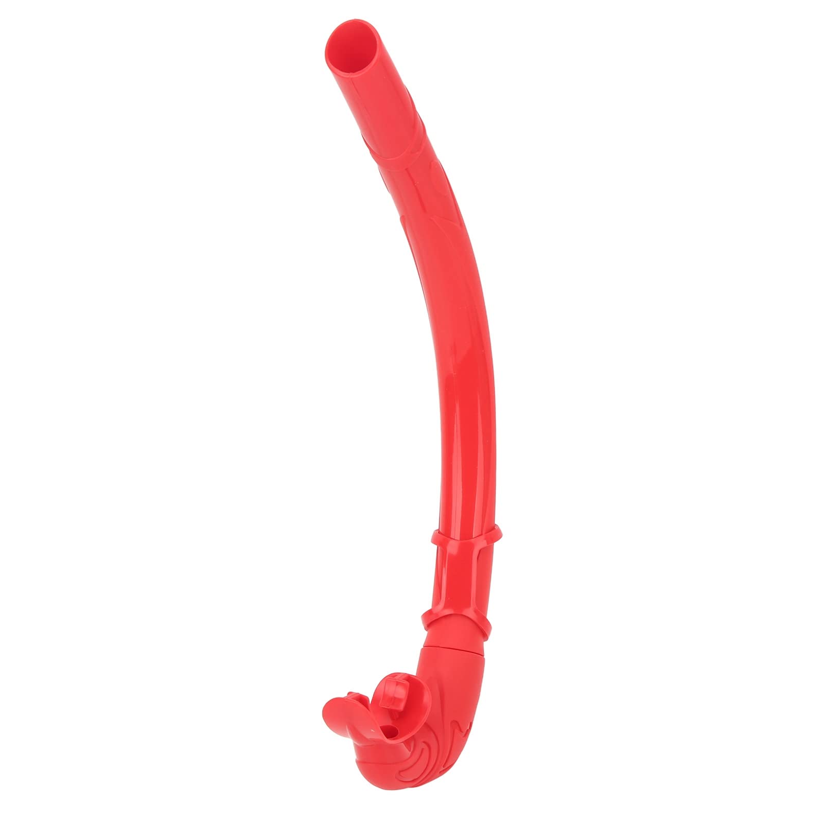 Dry Snorkel Tube for Adults & Kids Portable Full Silicone Snorkeling Tool for Swimming Training with Storage Box (Red)
