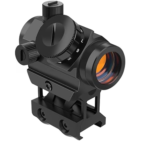 Feyachi Red Dot Sight 4 MOA Red Dot Gun Sight Rifle Scope with 1 inch Riser Mount Cover