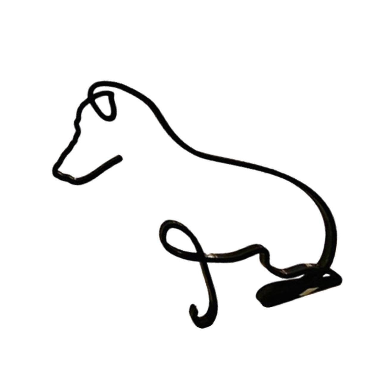Zambuph Unique Cat Dog Figurine Lifelike Animal Sculpture Statue Abstract and Eye-catching home Minimalist, Type 2