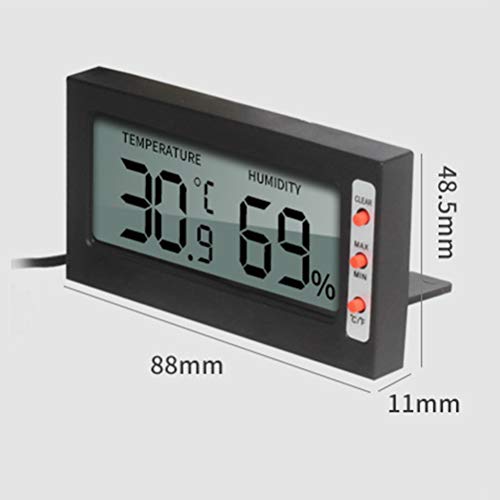 POPETPOP Reptile, Pet Digital Hygrometer Aquarium Humidifier for Lizard Gecko Snake Tortoise Reptiles Thermostat - Image 3