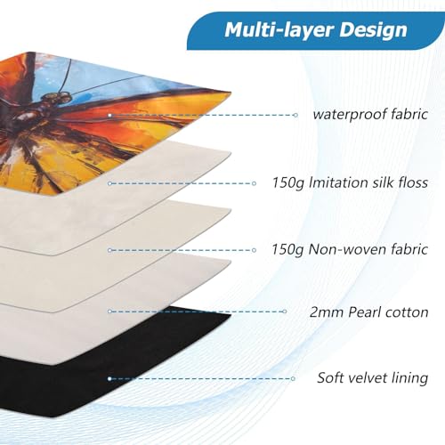 Funda para portátil de 13-14 pulgadas con diseño acuarela miniatura 4