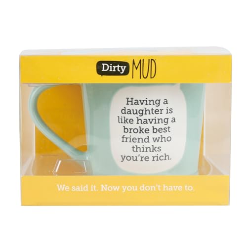 Taza De Café Enesco Our Name Is Mud Azul 16 Onzas miniatura 3