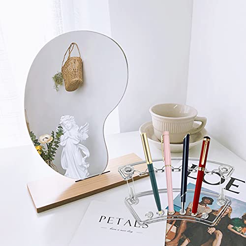 Vaszola, 6 portapenne in plastica trasparente, in