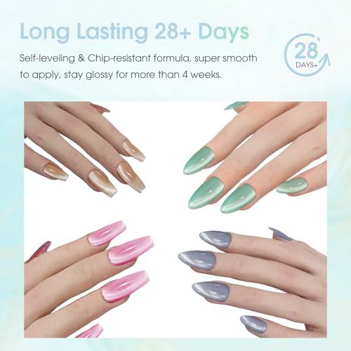 Set 8 Esmaltes Gel Cateye Pastel ROSALIND miniatura 5