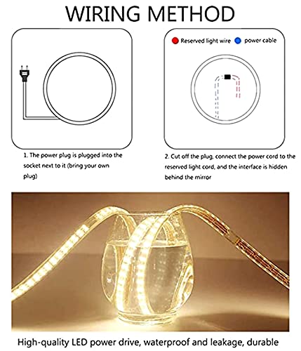 Armadietto Rotondo con Specchio Illuminato a LED per Bagno, Armadietto Portaoggetti a Parete Armadietto per Medicinali con Specchio, Specchio Scorrevole Portaoggetti in Legno a 3 Livelli, in