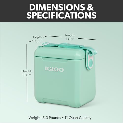 Image of Igloo Tag Along Too Coolers | Insulated Hard Shell Picnic Style Cooler | Rolling Ice Chest