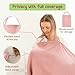 infancie Premium 100% Organic Cotton Muslin Nursing Cover – Breathable, Lightweight & Privacy Wrap for Mothers, Soft Multi-Use Breastfeeding Cover for Home & Travel, Beige