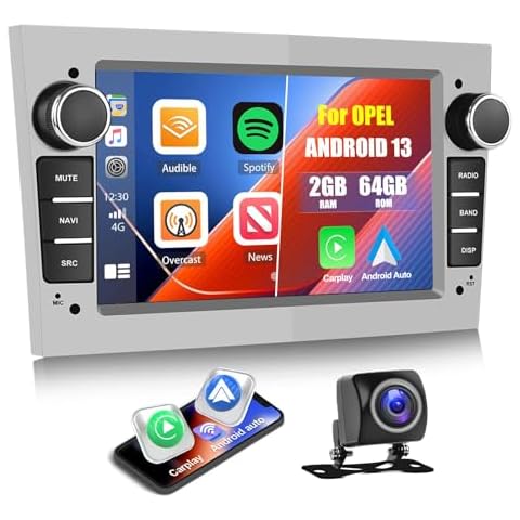 CAMECHO Android 13 Car Stereo with Navigation Cover
