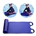 Xweptuy Snow Carpet Sled, Roll Up Flying Carpet Sled, Lightweight Snow Sledge Portable Rolling Slider for Children Adult, 53x18 Inches (Blue)