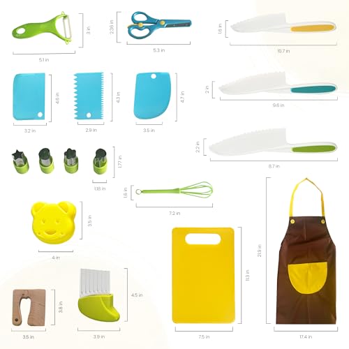 Rimaxup RIMAXUP-KDKT18 18 Pcs Kids Cooking Set thumb #3
