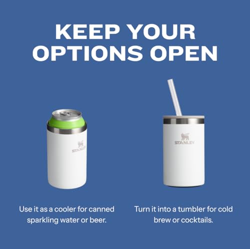 Image of Stanley Everyday Can Cooler Cup | Beer, Seltzers, Soda, and Energy Drinks | Doubles as Tumbler | Insulated Stainless Steel Drink Holder | BPA-Free