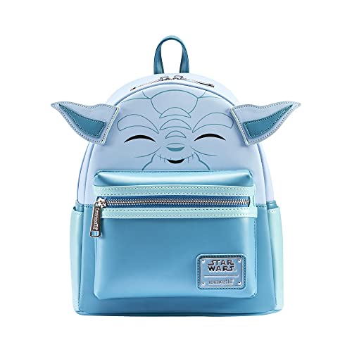 Loungefly Disney - Star Wars - Hologram Yoda - Backpack - Amazon-Exklusiv - Niedliche Sammeltasche - Geschenkidee - Offizielle Handelswaren - Für Jungen, Mädchen Men und Frauen - Movies Fans