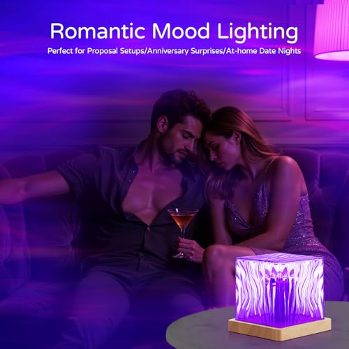 Image of Northern Lights Projector,4.5 inch Aurora Light Projector Luminorthe Cube Lamp Mood Ambient Lighting with 16 Colors and Aurora Drift Effects for Room Decor Teen Girl Gifts Classroom