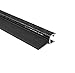 Trim-Lok 6B350B2X1/4C-125 EPDM Closed Cell Sponge Rubber/PVC/Aluminum Flap Seal, 2.43" Height, 1" Top Flap, Fits Edge 1/4", 125