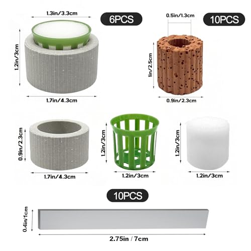 Image of 26 Pack New Upgrade Aquarium Plant Weights, Aquatic Water Plant Fixed Rings, Water Plants Cultivation Fixed Ring Plant Pot for Secure Aquatic Plant Placement (26PCS)