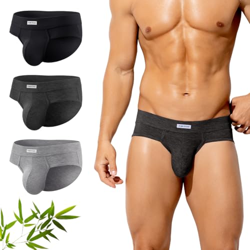 Arjen Kroos Calzoncillos para Hombre de Bambú 3 Pack Slips Masculina Transpirables y Suaves Ropa Interior Sin Etiquetas Arjen Kroos Calzoncillos para Hombre de Bambú 3 Pack Slips Masculina Transpirables y Suaves Ropa Interior Sin Etiquetas