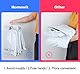 Homewit 60 Versandbeutel Plastik 250 x 350mm mitThank You Versandtaschen Blickdicht und Reißfest, Tragbare Versandbeutel,Versandumschläge mit Selbstklebendem Streifen -Weiß