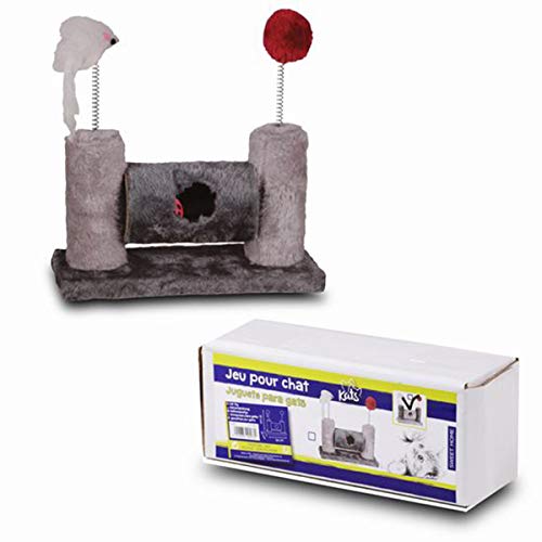 Cisne 2013, S.L. Arbol para Gato Rascador Plataformas Bolas de Juego Actividades y Juguetes. Medidas 25x10x24 cm